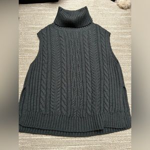 Sleeveless Turtleneck Sweater